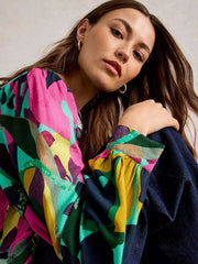 White Stuff Ulla Top Pink MLT