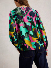 White Stuff Ulla Top Pink MLT