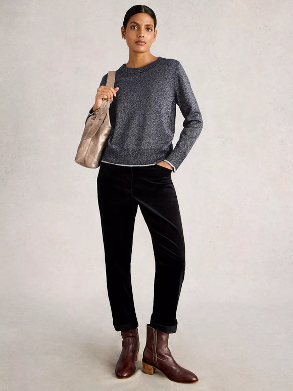 White Stuff Katie Sparkle Jumper Dark Navy