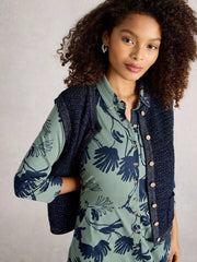 White Stuff Belle Sparkle Tank Dark Navy