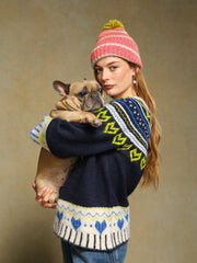 White Stuff Harriet Fairisle Jumper Navy Multi