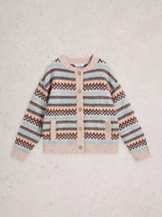 White Stuff Georgina Fairisle Cardigan Nat MLT