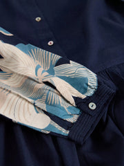 White Stuff Claire Shirt Dress Navy Print