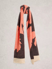 White Stuff Karli Printed Scarf Red Multi