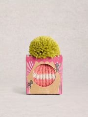 White Stuff Pom Beanie In A Box Mid Chartreuse