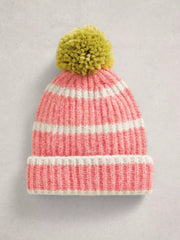 White Stuff Pom Beanie In A Box Mid Chartreuse