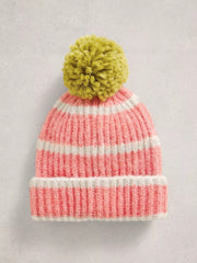 White Stuff Pom Beanie In A Box Mid Chartreuse
