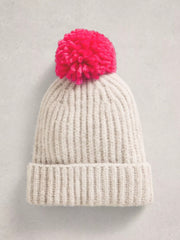 White Stuff Pom Beanie In A Box Mid Pink