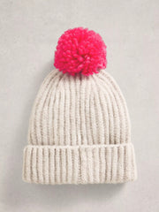 White Stuff Pom Beanie In A Box Mid Pink