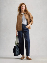 White Stuff Aubrey Barrel Leg Jean Dark Denim