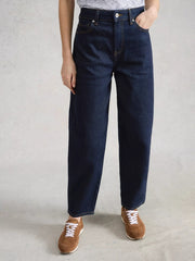 White Stuff Aubrey Barrel Leg Jean Dark Denim