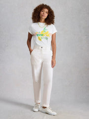 White Stuff Twister Chino Trouser Bril White