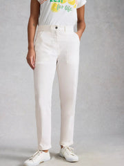 White Stuff Twister Chino Trouser Bril White