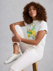 White Stuff Twister Chino Trouser Bril White
