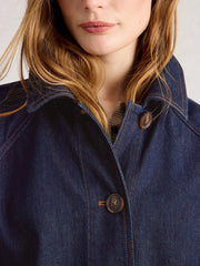 White Stuff Oakleigh Denim Coat Dark Denim