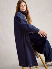 White Stuff Oakleigh Denim Coat Dark Denim