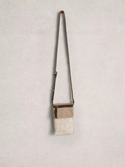 White Stuff Tiggy Zip Phone Bag Nat MLT