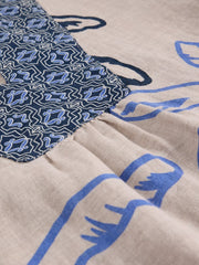 White Stuff Ash Linen Dress Ivory MLT