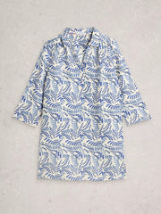 White Stuff Bianca Linen Tunic Ivory Print