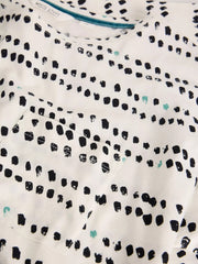 White Stuff Demi Dolman Top Ivory Print