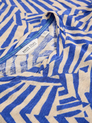 White Stuff Rowan Linen Tee Blue Print