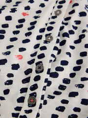 White Stuff Annie Jersey Shirt Ivory Print