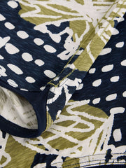 White Stuff Clara LS Tee Green Print