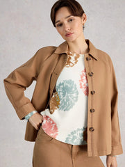 White Stuff Jodie Print Jumper Ivory Print