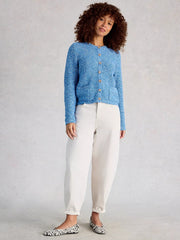 White Stuff Belle Cardi Mid Blue