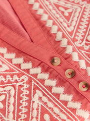 White Stuff Peony Sleeveless Shirt Mid Pink