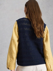 White Stuff Tilda Tie Tank Dark Navy