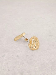 White Stuff 2PK Emmy Necklace & Earrings Gold Tone Metallic
