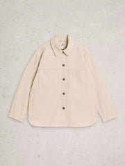 White Stuff Molly Shacket Nat White