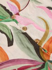 White Stuff Matilda Linen Vest Nat Print
