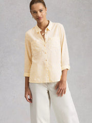 White Stuff Sophie Organic Cotton Shirt Yellow MLT