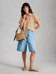 White Stuff Orla Shirt Ivory Print
