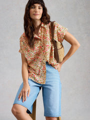 White Stuff Orla Shirt Ivory Print