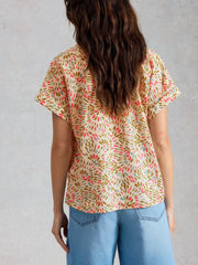 White Stuff Orla Shirt Ivory Print