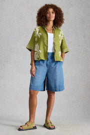 White Stuff Sasha Denim Shorts Mid Denim