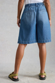 White Stuff Sasha Denim Shorts Mid Denim