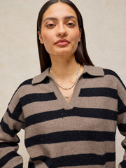 White Stuff Izzy Striped Jumper Nat MLT