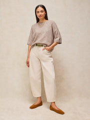 White Stuff Kate Knitted Tee Light Nat