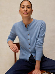 White Stuff Lois Cardi Mid Blue