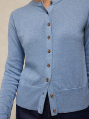 White Stuff Lois Cardi Mid Blue