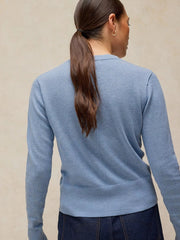 White Stuff Lois Cardi Mid Blue