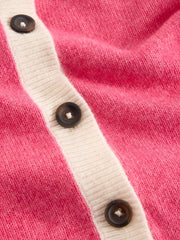 White Stuff Sansa Colourblock Cardi Pink MLT