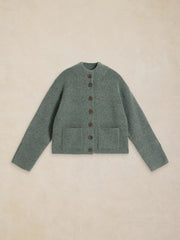 White Stuff Margot Cardi Dark Green