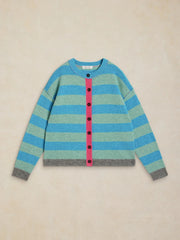 White Stuff Sansa Stripe Cardi Blue MLT