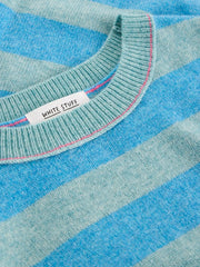 White Stuff Sansa Striped Knit Tee Blue MLT