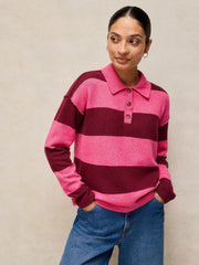 White Stuff Camilla Striped Jumper Pink MLT
